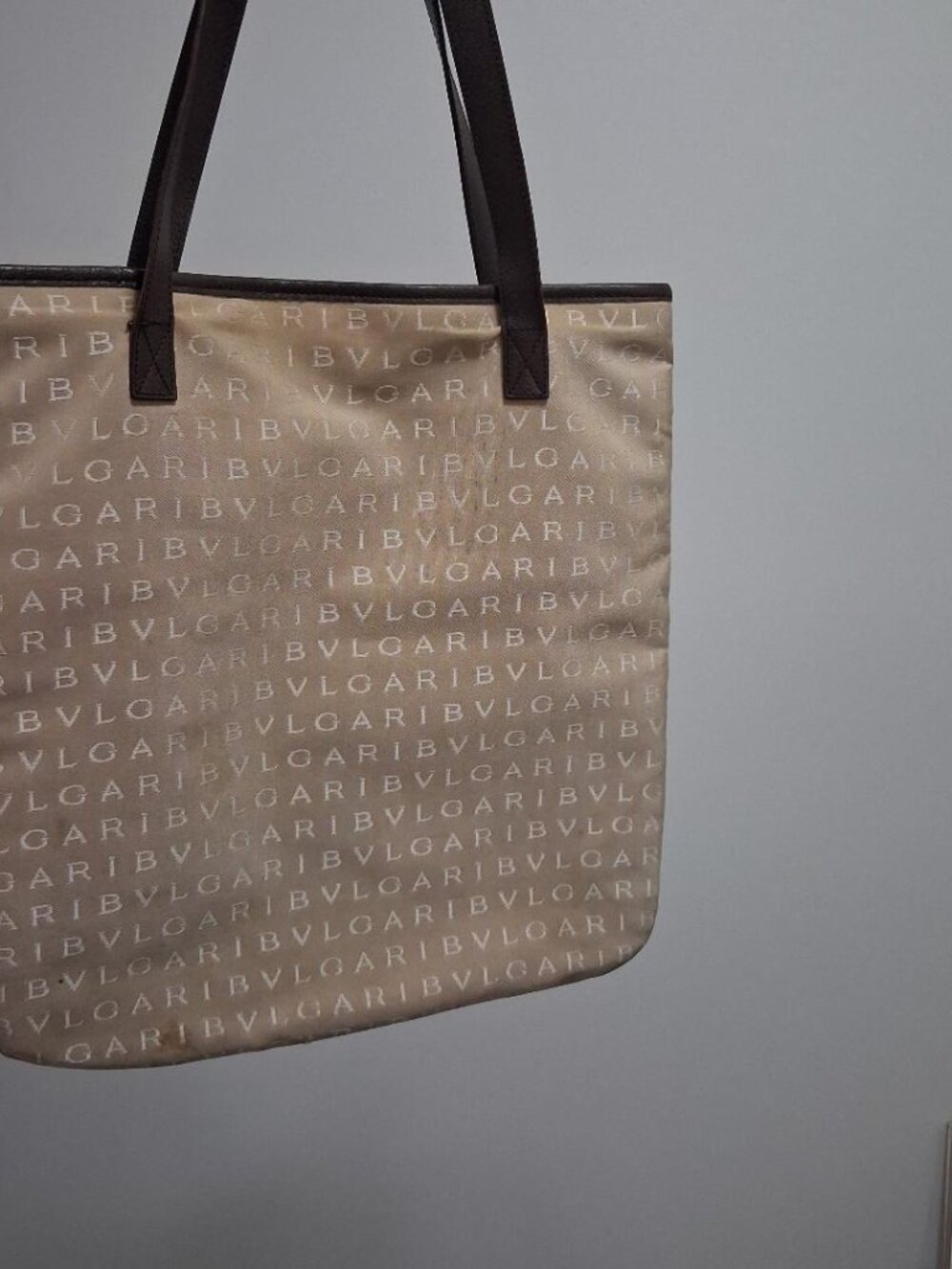 Vintage Auth BVLGARI Logomania Shopper Tote